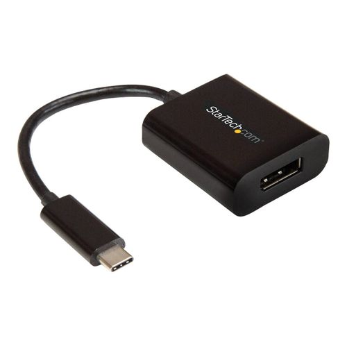 StarTech.com Adaptateur vidéo USB Type-C vers DisplayPort - 4K 60 Hz - Adaptateur DisplayPort - 24 pin USB-C (M) pour DisplayPort (F) - Thunderbolt 3 / DisplayPort 1.4 - 14 cm - support 8K30Hz...