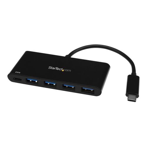 StarTech.com Hub USB 3.0 4 ports - Power Delivery - USB-C vers 4x USB-A - Concentrateur (hub) - 4 x SuperSpeed USB 3.0 - de bureau