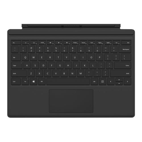 Microsoft Surface Pro Type Cover (M1725) - Clavier - avec trackpad, accéléromètre - QWERTY - Anglais - Europe - noir - commercial - pour Surface Pro (Mi-2017), Pro 3, Pro 4