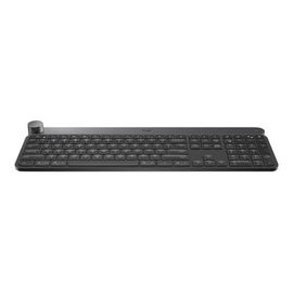 Logitech Craft Advanced with Creative Input Dial - Clavier - rétroéclairé - sans fil - Bluetooth, 2.4 GHz - AZERTY - Belge