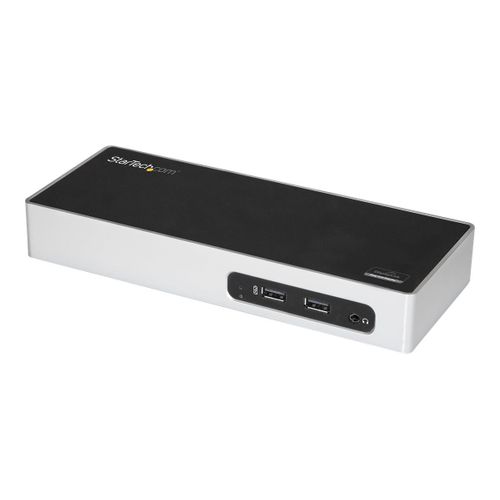 StarTech.com Station d'accueil USB 3.0 double affichage pour PC portable - Réplicateur de port - USB 3.0, GbE, HDMI et DVI / VGA (DK30ADD) - Station d'accueil - USB - DVI, HDMI - 1GbE - pour P/N:...