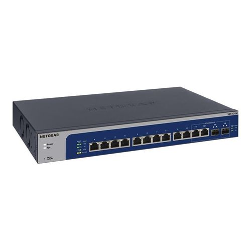 NETGEAR Plus XS512EM - Commutateur - intelligent - 10 x 100/1000/2.5G/5G/10GBase-T + 2 x combo 10 gigabits SFP+ - de bureau, Montable sur rack