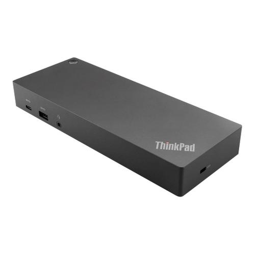 Lenovo ThinkPad Hybrid USB-C with USB-A Dock - Station d'accueil - USB-C - 2 x HDMI, 2 x DP - 1GbE - 135 Watt - Campus