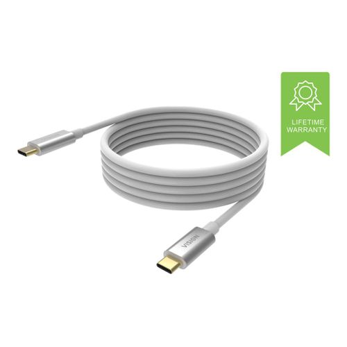Vision - Câble USB - 24 pin USB-C (M) pour 24 pin USB-C (M) - USB 3.1 Gen 1 - 3 A - 4 m - blanc