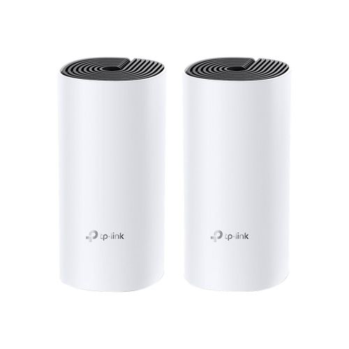 TP-Link DECO M4 - Système Wi-Fi - (2 routeurs) - jusqu'à 2800 pieds carrés - maillage 1GbE - Wi-Fi 5 - Bi-bande