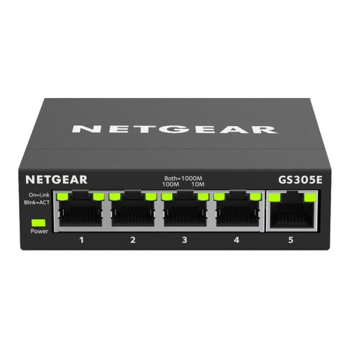 NETGEAR Plus GS305E - Commutateur - intelligent - 5 x 10/100/1000