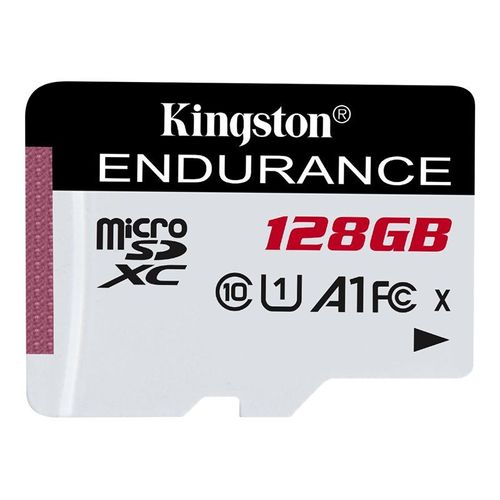 Kingston High Endurance - Carte mémoire flash - 128 Go - A1 / UHS-I U1 / Class10 - microSDXC UHS-I
