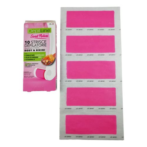 10 Bandes Dépilatoires Epilation Aisselles Corps Maillot Cire Argan Bio 