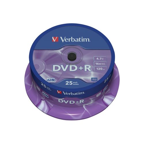 Verbatim DataLifePlus - 25 x DVD+R - 4.7 Go 16x - spindle