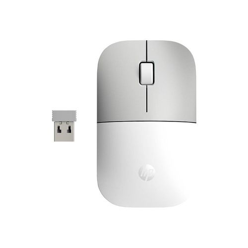 HP Z3700 - Souris - sans fil - 2.4 GHz - récepteur sans fil USB - blanc céramique - pour HP 21, 22, 24, 27; Pavilion 24, 27, 32, TP01