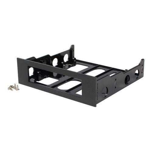 StarTech.com Adaptateur Support pour Disque Dur 3.5" dans un Emplacement Frontal 5.25" (BRACKETFDBK) - Adaptateur pour baie de stockage - noir - pour P/N: 25SATSAS35HD, 35FCREADBU3, 35SAT225S3R...