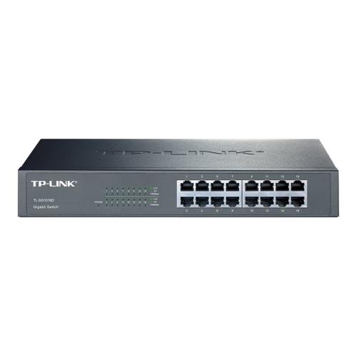 TP-Link Commutateur Gigabit 16 ports TL-SG1016D - Commutateur - non géré - 16 x 10/100/1000 - de bureau