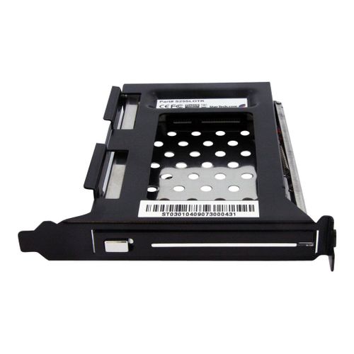 StarTech.com Baie de disque dur amovible SATA 2,5 pouces pour fente d'extension de PC - Adaptateur pour baie de stockage - noir