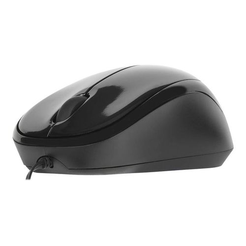 Targus - Souris - droitiers et gauchers - optique - 3 boutons - filaire - USB - noir