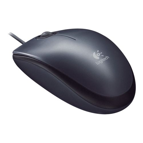Logitech M90 - Souris - droitiers et gauchers - optique - filaire - USB