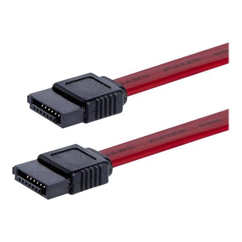 StarTech.com Câble SATA Serial ATA 30 cm - Câble SATA - Serial ATA 150/300 - SATA (F) pour SATA (F) - 30.5 cm - rouge - pour P/N: 10P6G-PCIE-SATA-CARD, 2P6G-PCIE-SATA-CARD, 4P6G-PCIE-SATA-CARD...