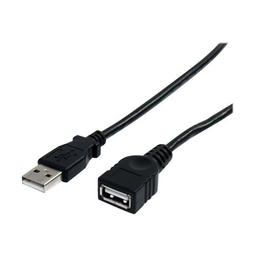 StarTech.com Câble d'extension USB 2.0 A vers A de 90 cm - Rallonge USB - M/F - Rallonge de câble USB - USB (M) pour USB (F) - USB 2.0 - 91 cm - noir - pour P/N: 35FCREADBK3, ICUSB2321F...