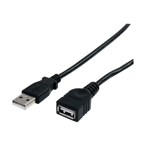 StarTech.com Câble d'extension USB 2.0 A vers A de 1,8 m - Rallonge USB - M/F - Rallonge de câble USB - USB (M) pour USB (F) - USB 2.0 - 1.8 m - noir - pour P/N: 35FCREADBK3, ICUSB2321F...