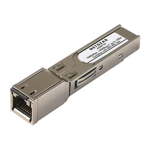 NETGEAR ProSafe AGM734 - Module transmetteur SFP (mini-GBIC) - 1GbE - 1000Base-T - RJ-45 - pour P/N: GS724TPP-300EUS