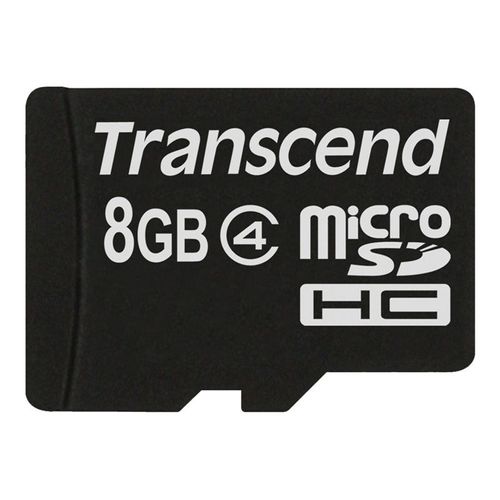 Transcend - Carte mémoire flash - 8 Go - Class 4 - micro SDHC