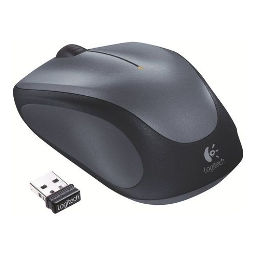 Logitech M235 - Souris - pour droitiers - optique - sans fil - 2.4 GHz - récepteur sans fil USB - gris