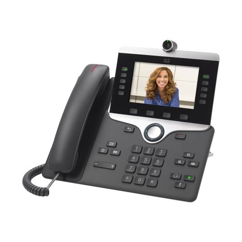 Cisco IP Phone 8865 - Visiophone IP - avec appareil photo numérique, Interface Bluetooth - IEEE 802.11a/b/g/n/ac (Wi-Fi) - SIP, SDP - 5 lignes - Charbon