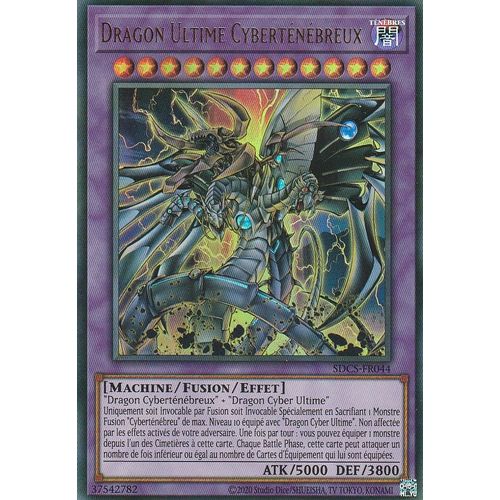 Carte Yu-Gi-Oh - Dragon Ultime Cyberténébreux - Sdcs-Fr044 - Ultra Rare -