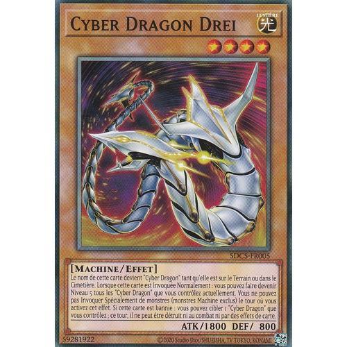 Carte Yu-Gi-Oh - Cyber Dragon Drei - Sdcs-Fr005 -