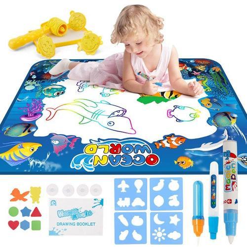 tapis de dessin magique à l'eau pour bébé,tapis de jeu pour