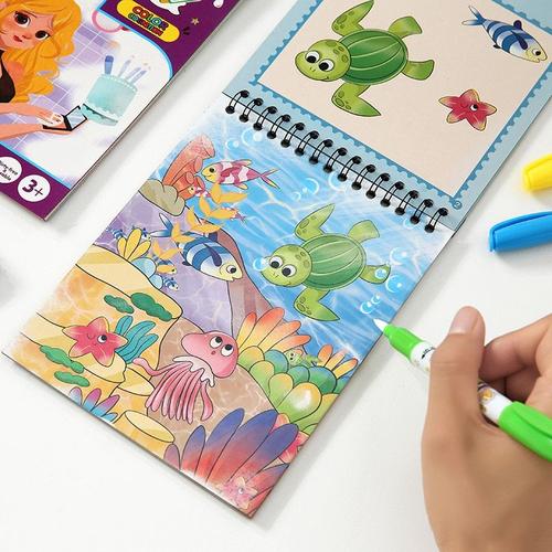 Jouets préscolaires Livre magique Dessin d'eau Jouet réutilisable