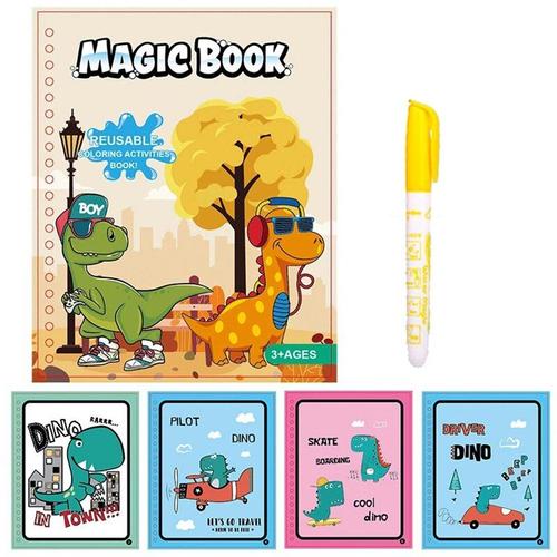 Livre magique Coloriage A L'eau DiNO Réutilisable Activité créative Jeux  enfants
