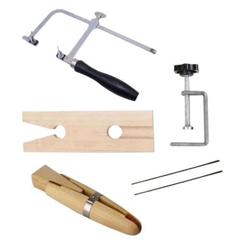 Blesiya Kit D'outils De Fabrication De Bijoux Réglable Banc Pin Bois Métal Outils Anneau Pince Lames De Support Pour Anneau Réglage Sciage Perlage Réparation Établi