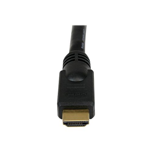 StarTech.com Câble HDMI haute vitesse de 15 m - 4K 30 - Aucun amplificateur de signal requis - HDMI vers HDMI - M/M - Noir - Plaqués or - Câble HDMI - HDMI mâle pour HDMI mâle - 15 m - blindé -...