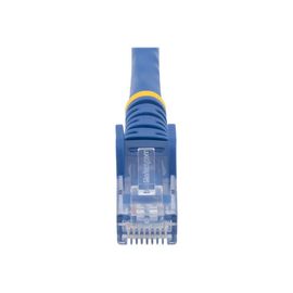 StarTech.com Câble réseau Cat6 Gigabit UTP sans crochet de 3m - Cordon Ethernet RJ45 anti-accroc - Câble patch Mâle / Mâle - Bleu - Cordon de raccordement - RJ-45 (M) pour RJ-45 (M) - 3 m - UTP -...