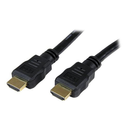 StarTech.com Câble HDMI haute vitesse Ultra HD 4k x 2k de 1,5m - Cordon HDMI vers HDMI - Mâle / Mâle - Noir - Plaqués or - Câble HDMI - HDMI mâle pour HDMI mâle - 1.5 m - double blindage - noir -...