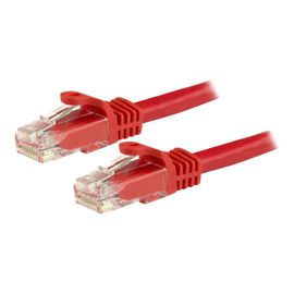 StarTech.com Câble réseau Cat6 Gigabit UTP sans crochet de 3m - Cordon Ethernet RJ45 anti-accroc - Câble patch Mâle / Mâle - Rouge - Cordon de raccordement - RJ-45 (M) pour RJ-45 (M) - 3 m - UTP...