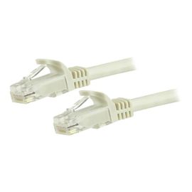 StarTech.com Câble réseau Cat6 Gigabit UTP sans crochet de 3m - Cordon Ethernet RJ45 anti-accroc - Câble patch Mâle / Mâle - Blanc - Cordon de raccordement - RJ-45 (M) pour RJ-45 (M) - 3 m - UTP...