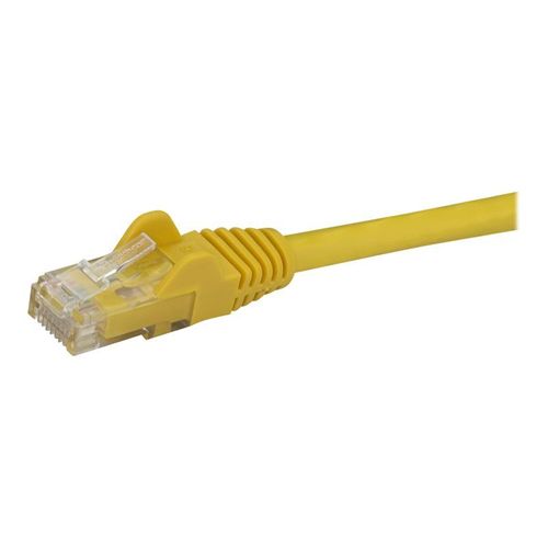 StarTech.com Câble réseau Cat6 Gigabit UTP sans crochet de 2m - Cordon Ethernet RJ45 anti-accroc - Câble patch Mâle / Mâle - Jaune - Cordon de raccordement - RJ-45 (M) pour RJ-45 (M) - 2 m - UTP...