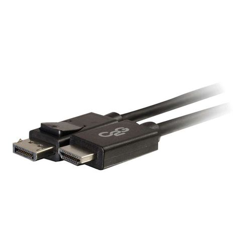 C2G 1m DisplayPort to HDMI Adapter Cable - Black - Câble adaptateur - DisplayPort mâle pour HDMI mâle - 1 m - blindé - noir