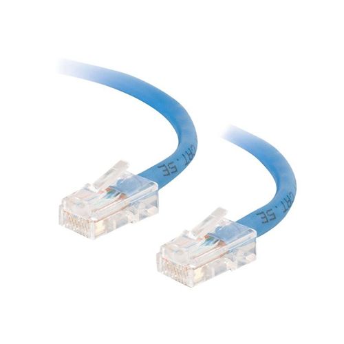 C2G Câble de raccordement réseau croisé non amorcé non blindé (UTP) Cat5e - Câble inverseur - RJ-45 (M) pour RJ-45 (M) - 1 m - UTP - CAT 5e - bloqué, uniboot - bleu