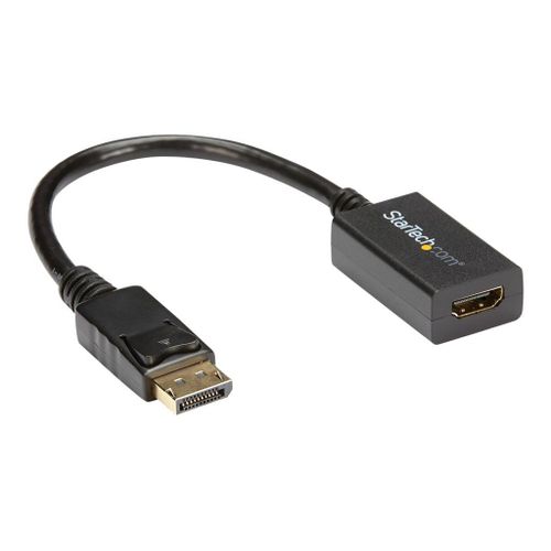 StarTech.com Adaptateur vidéo DisplayPort vers HDMI - Convertisseur DP vers HDMI - Mâle / Femelle - 1920x1200 / 1080p - Noir - Adaptateur vidéo - DisplayPort mâle pour HDMI femelle - 26.5 cm -...