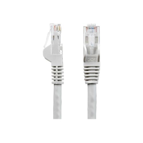 StarTech.com 100ft CAT6 Ethernet Cable, 10 Gigabit Snagless RJ45 650MHz 100W PoE Patch Cord, CAT 6 10GbE UTP Network Cable w/Strain Relief, Gray, Fluke Tested/Wiring is UL Certified/TIA -...