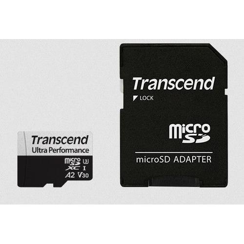Transcend 340S - Carte mémoire flash - 64 Go - A2 / Video Class V30 / UHS-I U3 / Class10 - micro SDXC