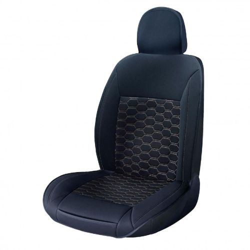 Couvre Siege Confort Textil Tourer Noir-Blanc 1pc - Swiss Drive