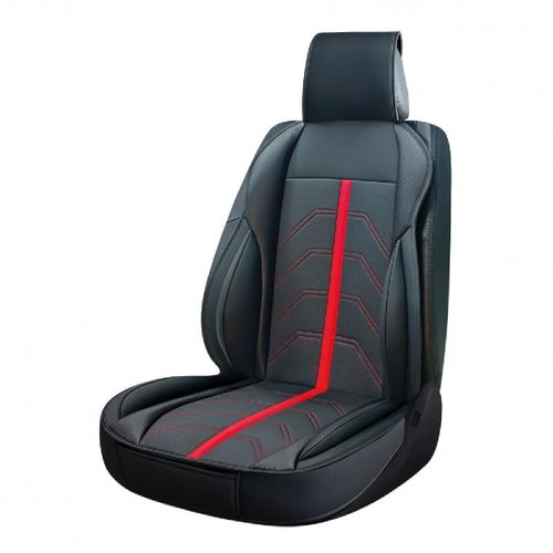 Couvre Siege Pvc Potenza Noir-Rouge 1pc - Swiss Drive