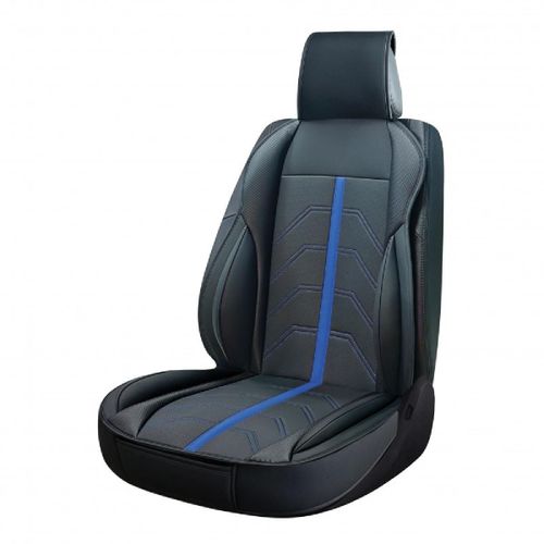 Couvre Siege Pvc Potenza Noir-Bleu 1pc - Swiss Drive