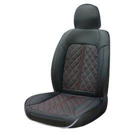 Couvre Siege Confort Textil Vittoria Noir-Rouge 1pc - Swiss Drive