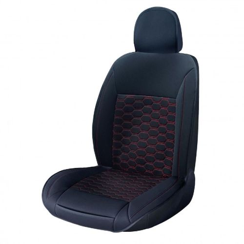 Couvre Siege Confort Textil Tourer Noir-Rouge 1pc - Swiss Drive