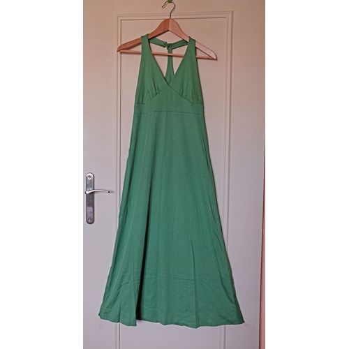 Robe Longue Vert Amande Style Années 60