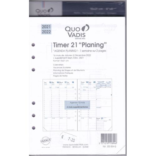 Recharge Quo Vadis Timer 21 "Planning"